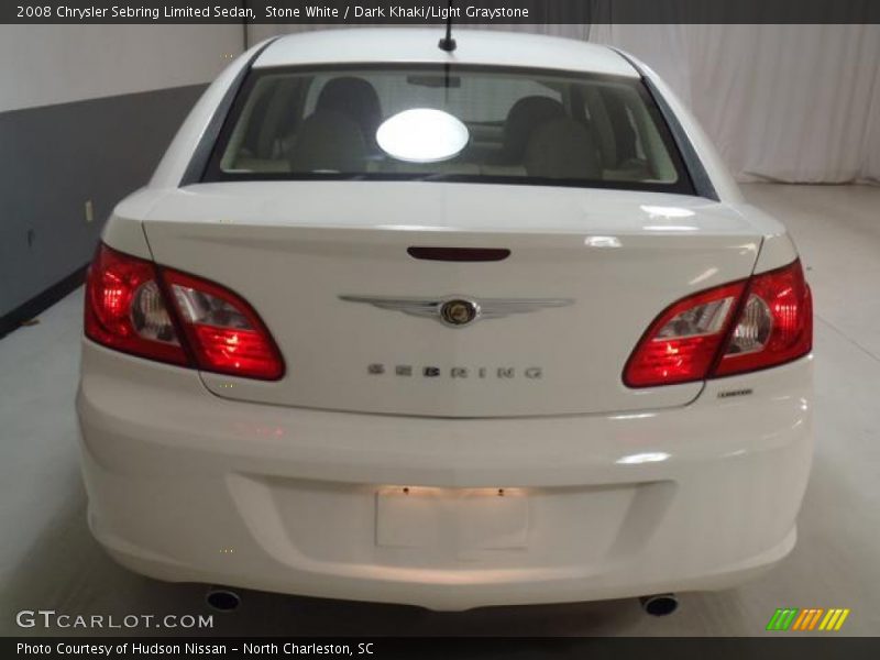 Stone White / Dark Khaki/Light Graystone 2008 Chrysler Sebring Limited Sedan