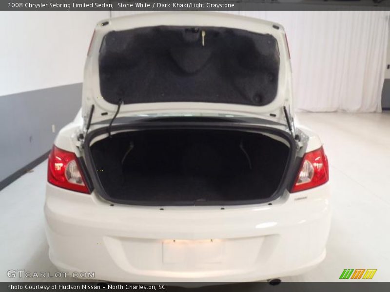 Stone White / Dark Khaki/Light Graystone 2008 Chrysler Sebring Limited Sedan