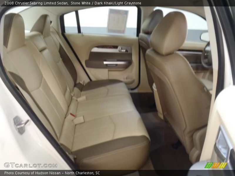 Stone White / Dark Khaki/Light Graystone 2008 Chrysler Sebring Limited Sedan