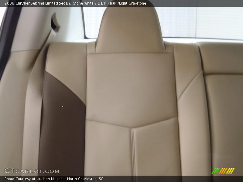 Stone White / Dark Khaki/Light Graystone 2008 Chrysler Sebring Limited Sedan