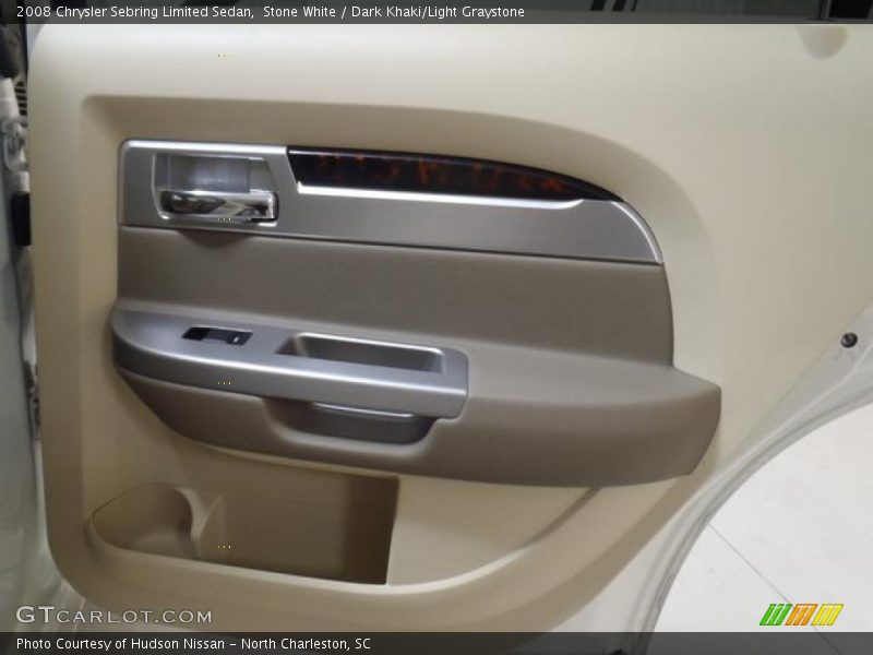 Stone White / Dark Khaki/Light Graystone 2008 Chrysler Sebring Limited Sedan