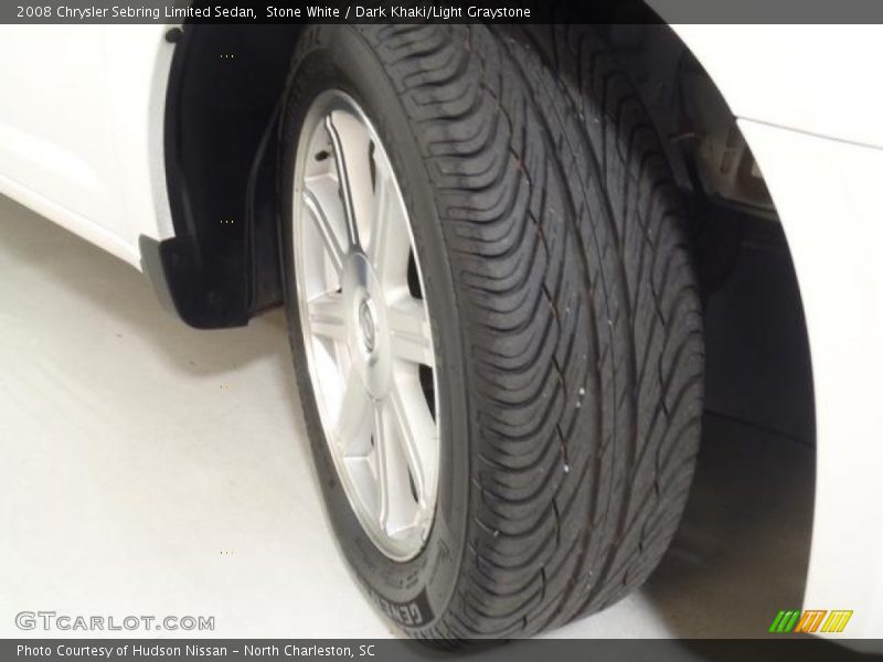 Stone White / Dark Khaki/Light Graystone 2008 Chrysler Sebring Limited Sedan
