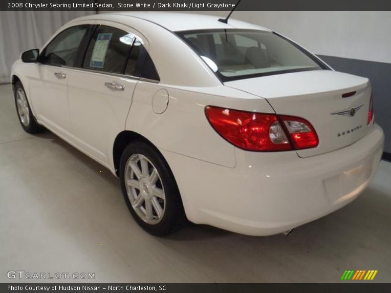 Stone White / Dark Khaki/Light Graystone 2008 Chrysler Sebring Limited Sedan