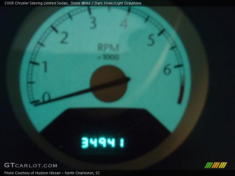 Stone White / Dark Khaki/Light Graystone 2008 Chrysler Sebring Limited Sedan