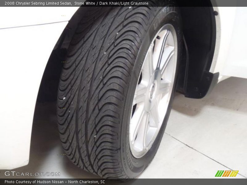 Stone White / Dark Khaki/Light Graystone 2008 Chrysler Sebring Limited Sedan