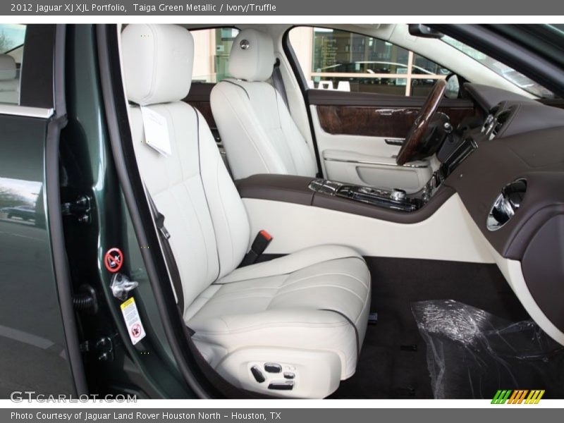Taiga Green Metallic / Ivory/Truffle 2012 Jaguar XJ XJL Portfolio