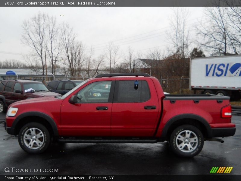 Red Fire / Light Stone 2007 Ford Explorer Sport Trac XLT 4x4