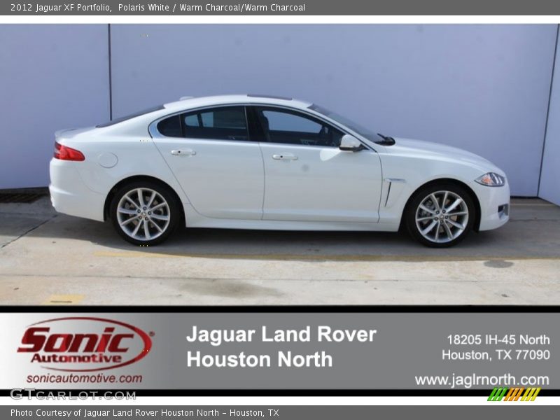 Polaris White / Warm Charcoal/Warm Charcoal 2012 Jaguar XF Portfolio