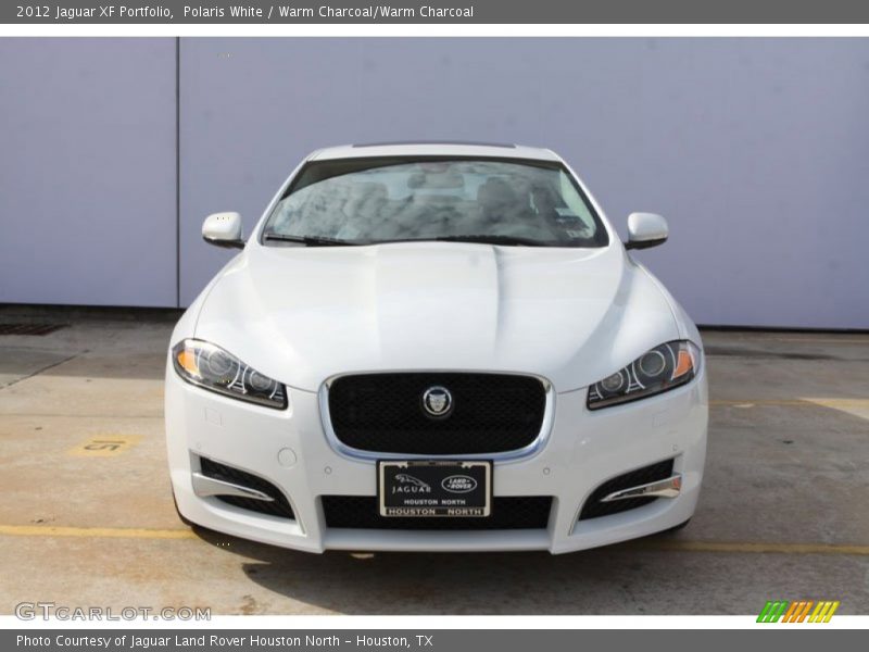 Polaris White / Warm Charcoal/Warm Charcoal 2012 Jaguar XF Portfolio