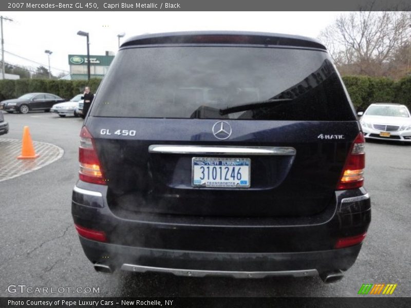 Capri Blue Metallic / Black 2007 Mercedes-Benz GL 450