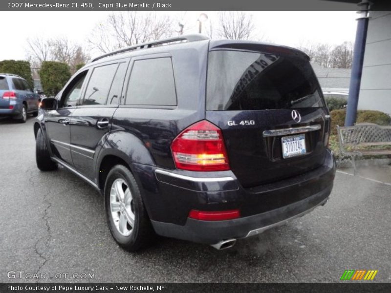 Capri Blue Metallic / Black 2007 Mercedes-Benz GL 450
