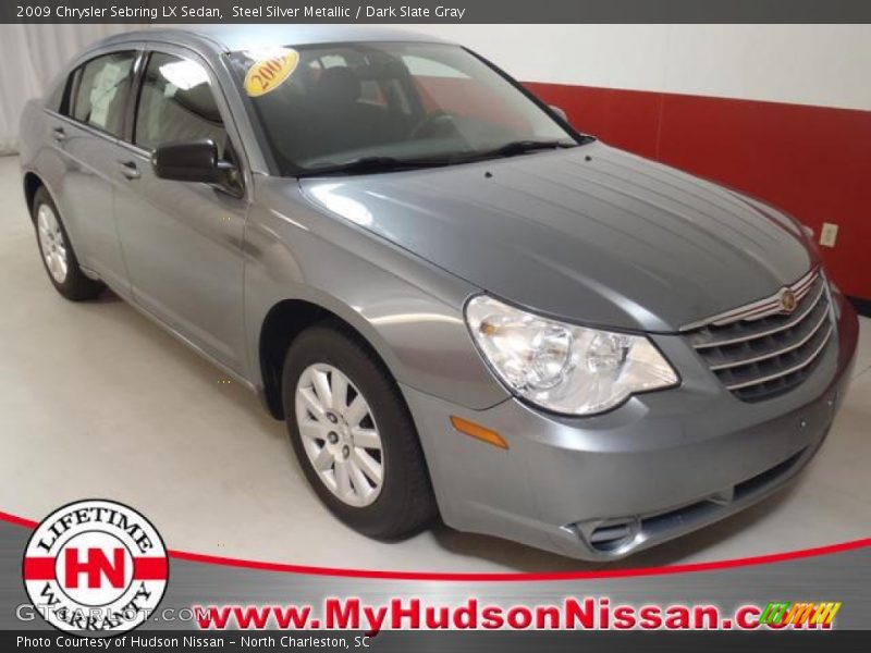 Steel Silver Metallic / Dark Slate Gray 2009 Chrysler Sebring LX Sedan