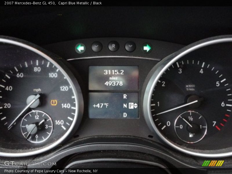 Capri Blue Metallic / Black 2007 Mercedes-Benz GL 450