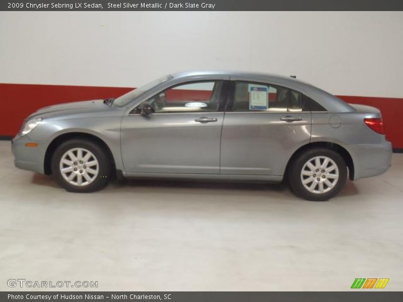 Steel Silver Metallic / Dark Slate Gray 2009 Chrysler Sebring LX Sedan