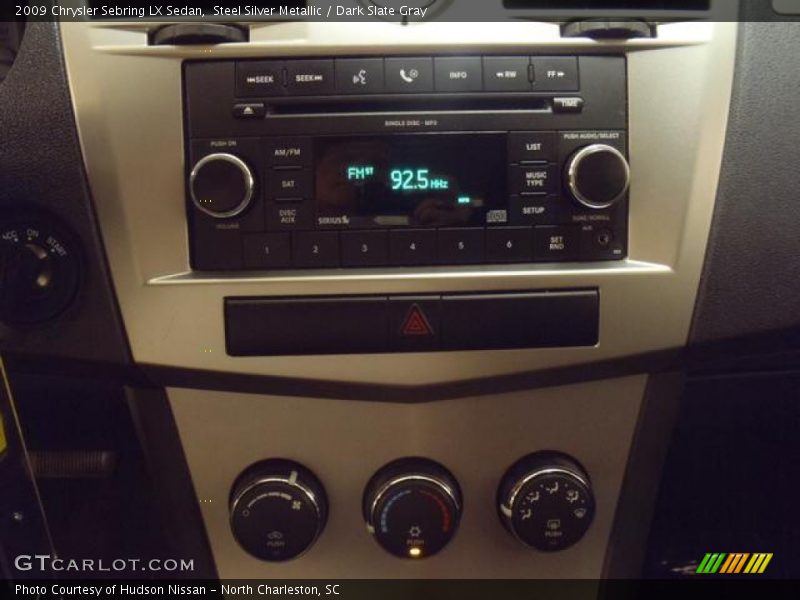 Steel Silver Metallic / Dark Slate Gray 2009 Chrysler Sebring LX Sedan