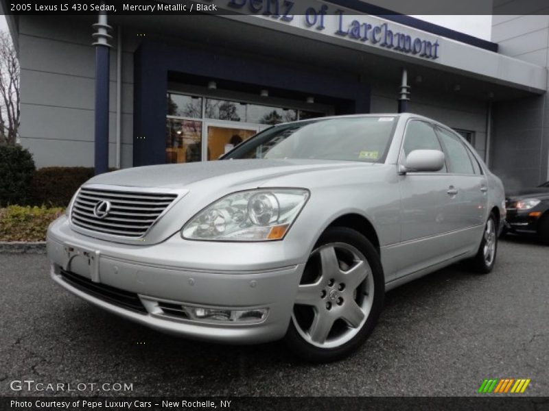 Mercury Metallic / Black 2005 Lexus LS 430 Sedan