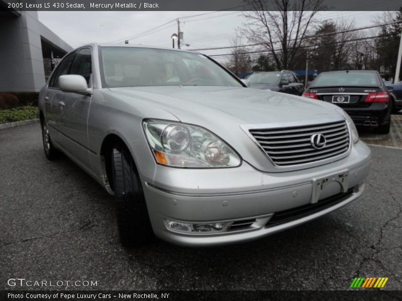 Mercury Metallic / Black 2005 Lexus LS 430 Sedan