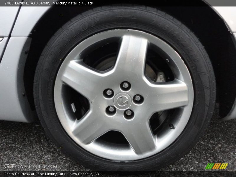 Mercury Metallic / Black 2005 Lexus LS 430 Sedan