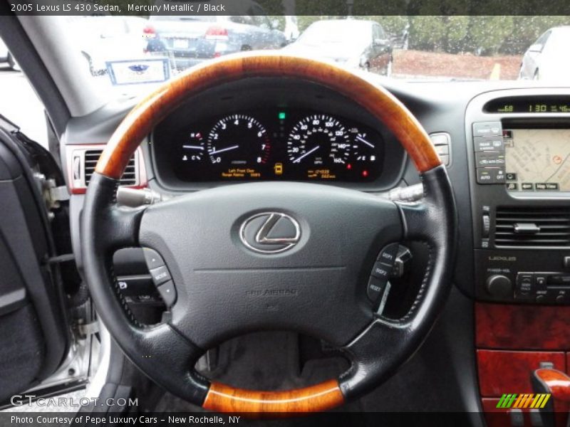 Mercury Metallic / Black 2005 Lexus LS 430 Sedan