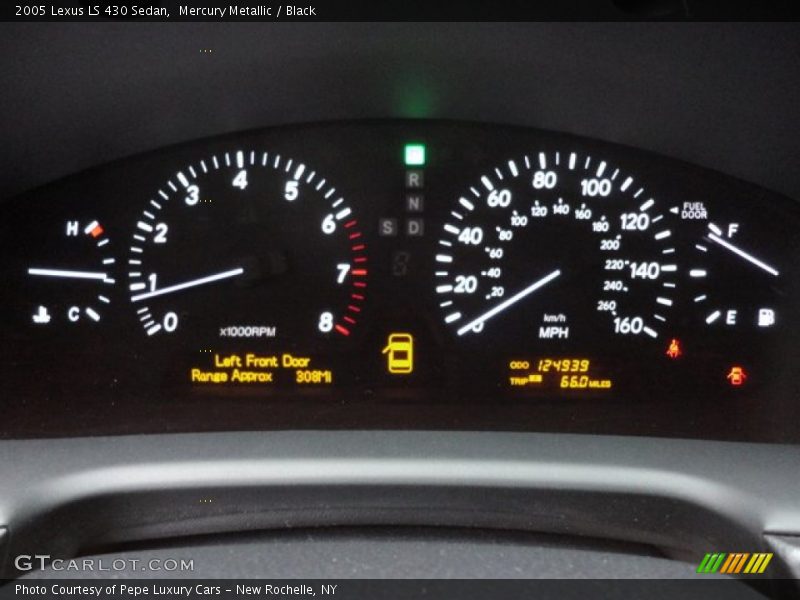 Mercury Metallic / Black 2005 Lexus LS 430 Sedan
