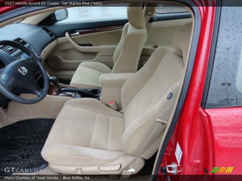 San Marino Red / Ivory 2007 Honda Accord EX Coupe