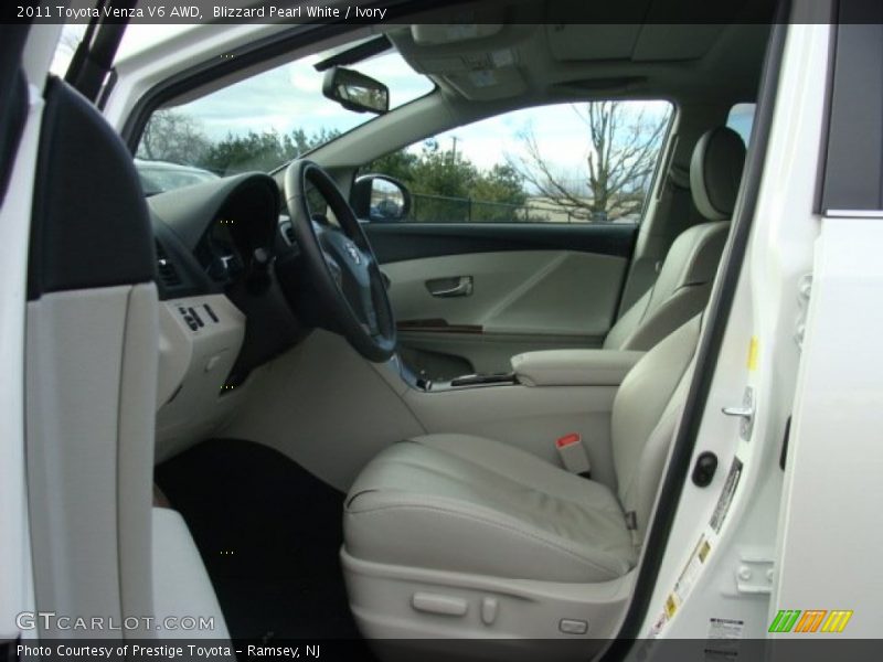 Blizzard Pearl White / Ivory 2011 Toyota Venza V6 AWD