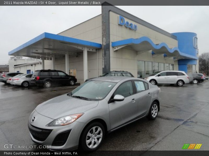 Liquid Silver Metallic / Black 2011 Mazda MAZDA3 i SV 4 Door