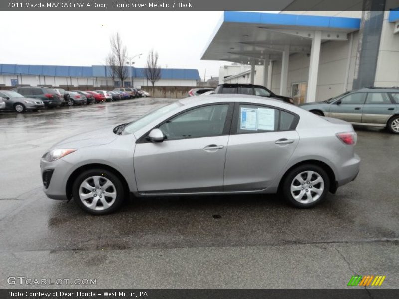 Liquid Silver Metallic / Black 2011 Mazda MAZDA3 i SV 4 Door