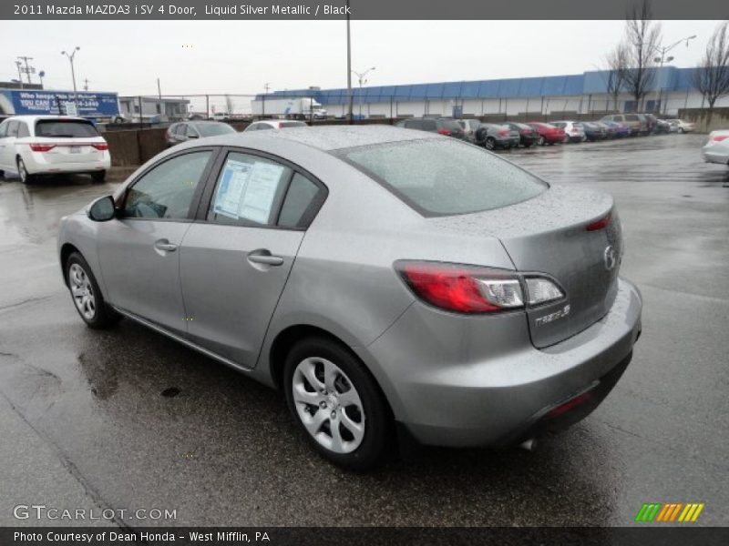 Liquid Silver Metallic / Black 2011 Mazda MAZDA3 i SV 4 Door