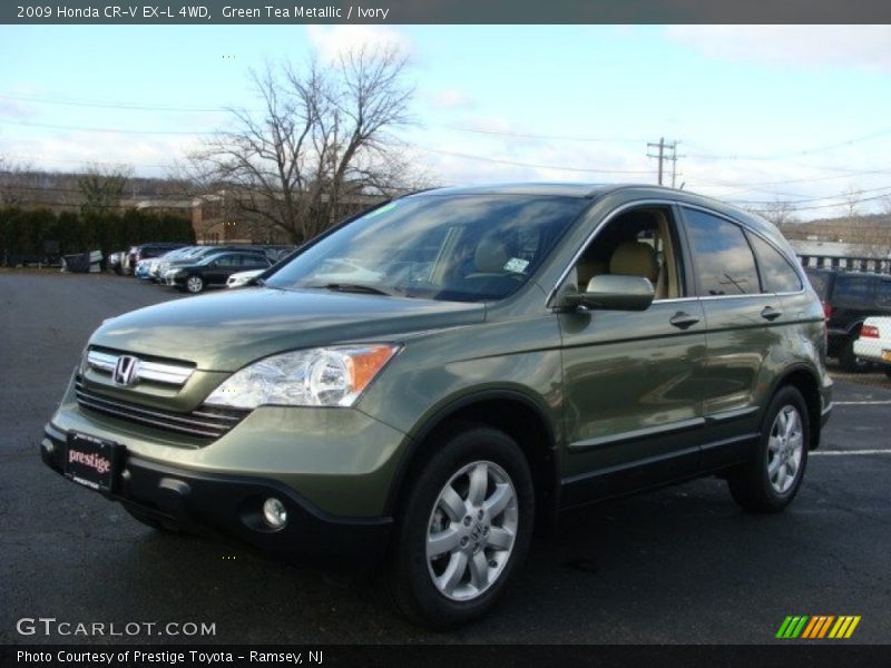 Green Tea Metallic / Ivory 2009 Honda CR-V EX-L 4WD