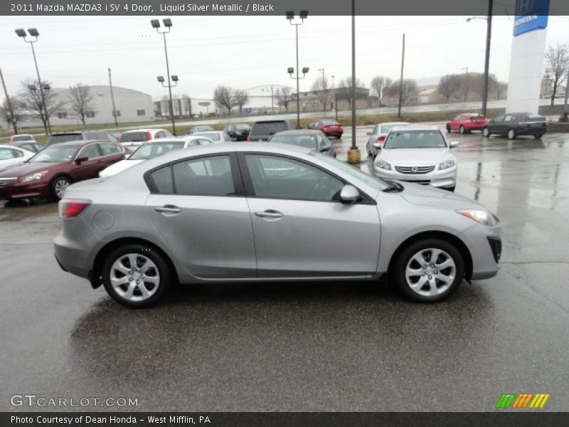 Liquid Silver Metallic / Black 2011 Mazda MAZDA3 i SV 4 Door