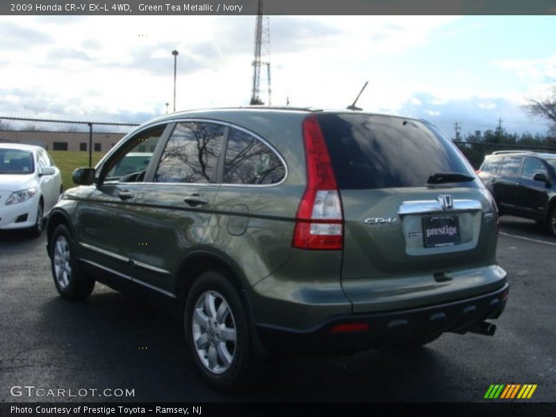 Green Tea Metallic / Ivory 2009 Honda CR-V EX-L 4WD