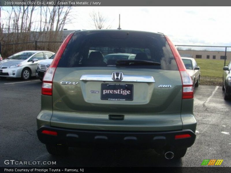 Green Tea Metallic / Ivory 2009 Honda CR-V EX-L 4WD