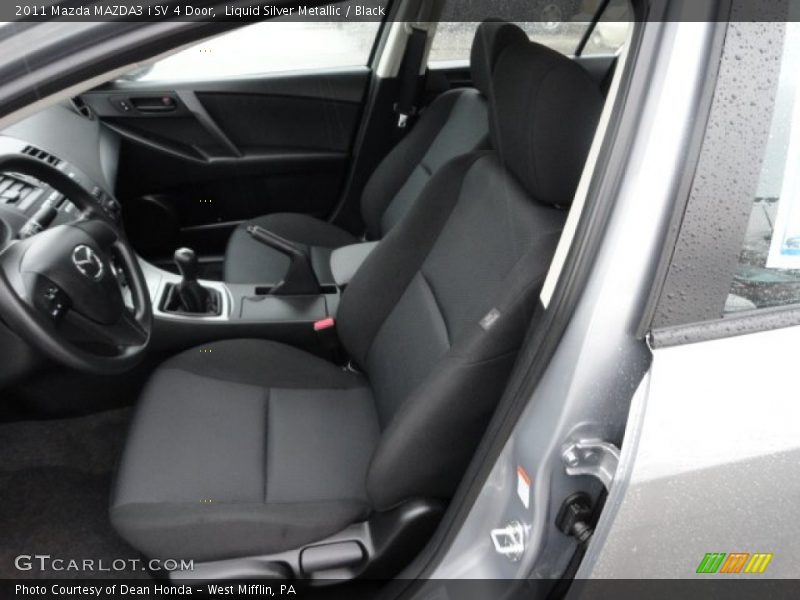 Liquid Silver Metallic / Black 2011 Mazda MAZDA3 i SV 4 Door