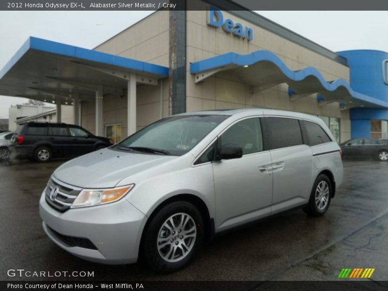 Alabaster Silver Metallic / Gray 2012 Honda Odyssey EX-L