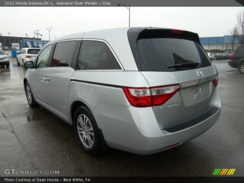 Alabaster Silver Metallic / Gray 2012 Honda Odyssey EX-L