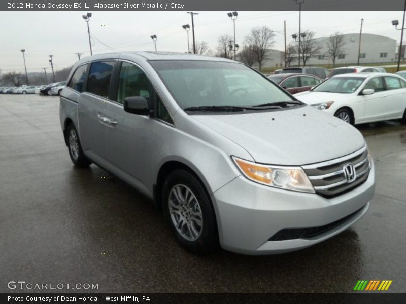 Alabaster Silver Metallic / Gray 2012 Honda Odyssey EX-L
