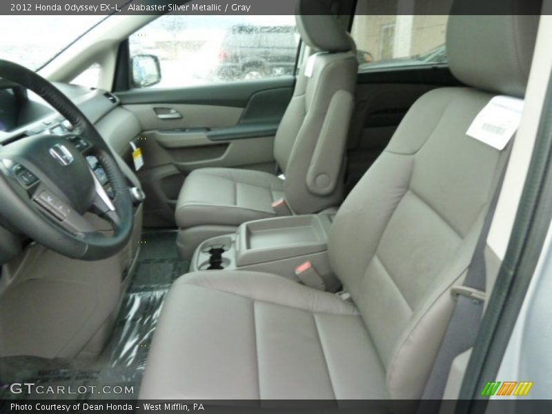 Alabaster Silver Metallic / Gray 2012 Honda Odyssey EX-L