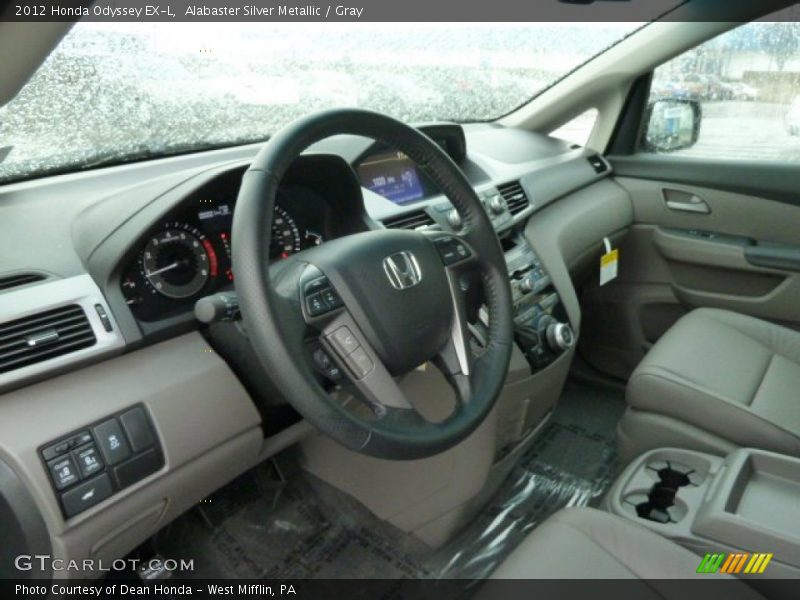 Alabaster Silver Metallic / Gray 2012 Honda Odyssey EX-L