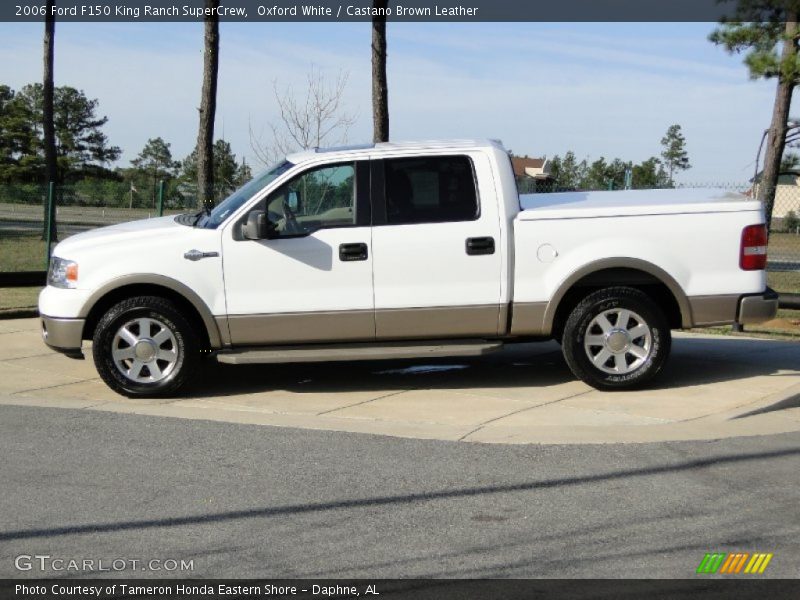 Oxford White / Castano Brown Leather 2006 Ford F150 King Ranch SuperCrew