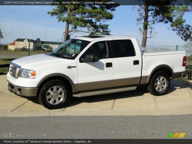 Oxford White / Castano Brown Leather 2006 Ford F150 King Ranch SuperCrew