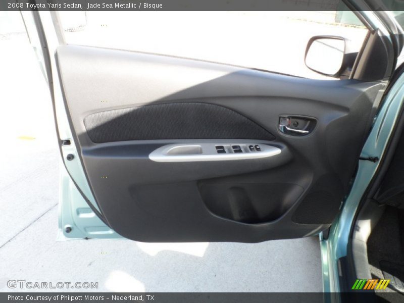 Jade Sea Metallic / Bisque 2008 Toyota Yaris Sedan