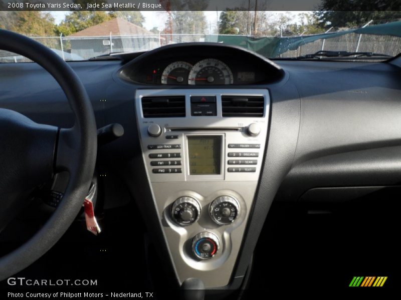 Jade Sea Metallic / Bisque 2008 Toyota Yaris Sedan