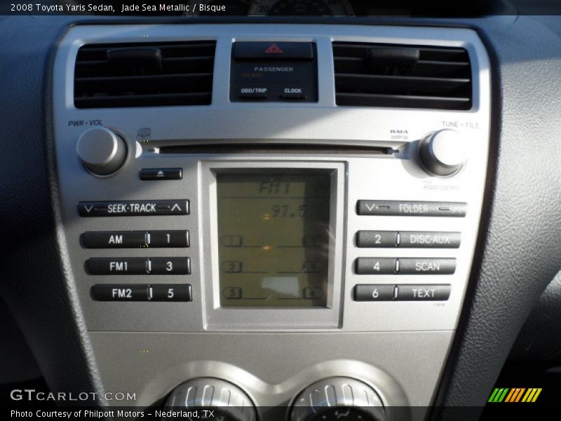 Jade Sea Metallic / Bisque 2008 Toyota Yaris Sedan