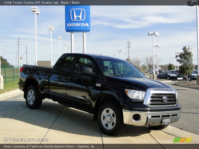 Black / Black 2008 Toyota Tundra SR5 Double Cab