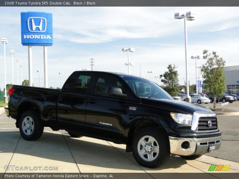 Black / Black 2008 Toyota Tundra SR5 Double Cab
