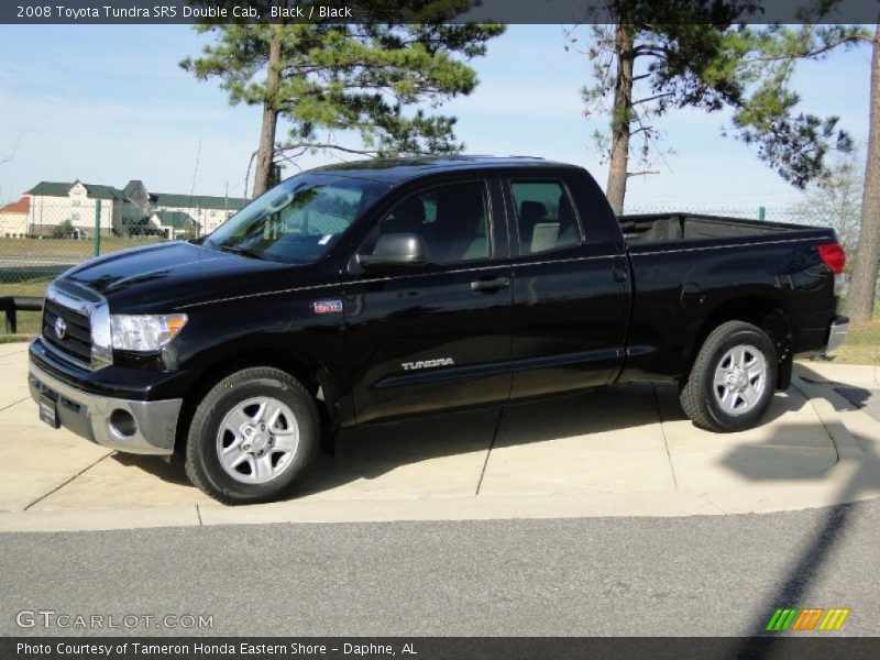 Black / Black 2008 Toyota Tundra SR5 Double Cab