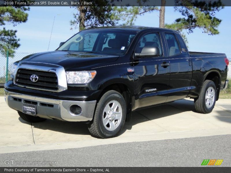 Black / Black 2008 Toyota Tundra SR5 Double Cab