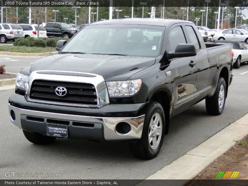 Black / Black 2008 Toyota Tundra SR5 Double Cab