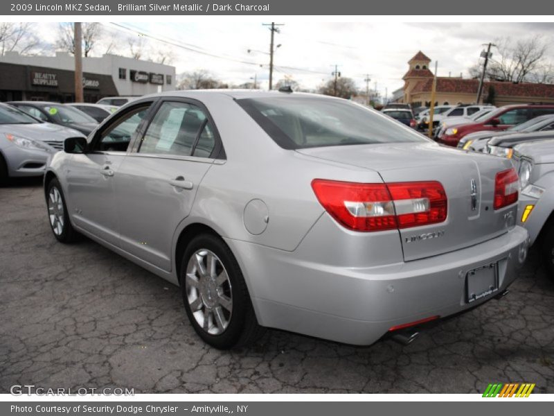 Brilliant Silver Metallic / Dark Charcoal 2009 Lincoln MKZ Sedan
